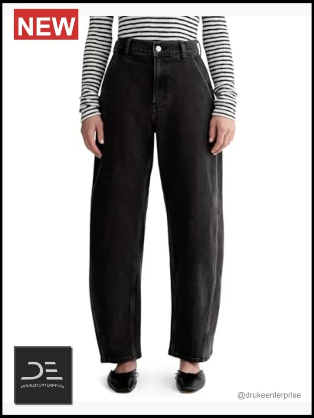 Ultra-flattering High-Rise Twist Curve Wide Leg Jeans
